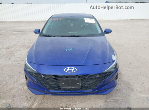 KMHLS4AG1PU434484 2023 HYUNDAI ELANTRA Blue Widok zestawu wskaźników