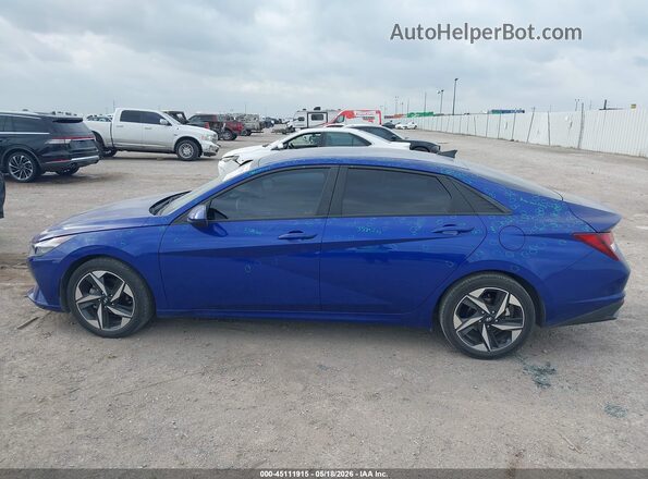 KMHLS4AG1PU434484 2023 HYUNDAI ELANTRA Blue Widok wnętrza 360 stopni