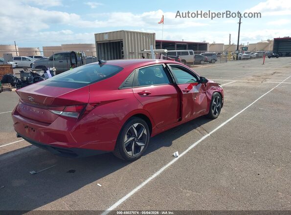 KMHLS4AG1PU519647 2023 HYUNDAI ELANTRA Red Trasero derecho