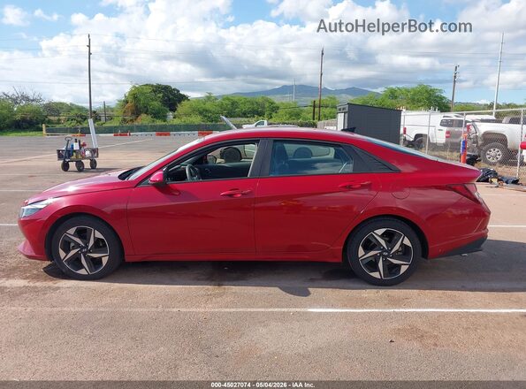KMHLS4AG1PU519647 2023 HYUNDAI ELANTRA Red Vista interior de 360 grados