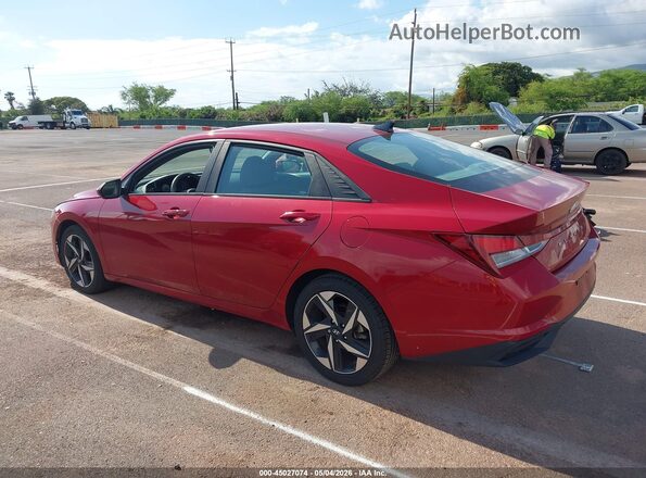 KMHLS4AG1PU519647 2023 HYUNDAI ELANTRA Red Trasero izquierdo