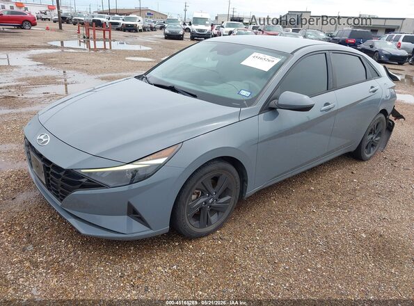 KMHLS4AG2MU065419 2021 HYUNDAI ELANTRA Gray წინა მარცხენა ხედი სამი მეოთხედიდან