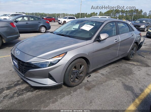 KMHLS4AG2MU123710 2021 HYUNDAI ELANTRA Gray Առջևի ձախ երեք քառորդ տեսարան
