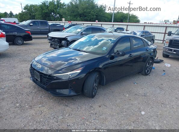KMHLS4AG2PU416494 2023 HYUNDAI ELANTRA Черный Передняя левая четверть