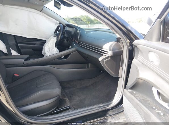 KMHLS4AG2PU526316 2023 HYUNDAI ELANTRA Black წინა სალონის ხედი