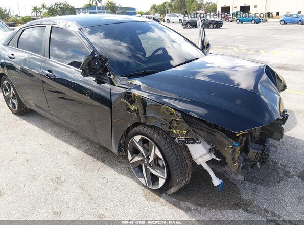 KMHLS4AG2PU526316 2023 HYUNDAI ELANTRA Black წინა ხედი