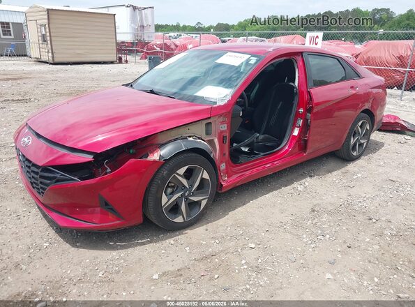 KMHLS4AG3PU485498 2023 HYUNDAI ELANTRA Red Передня ліва чверть