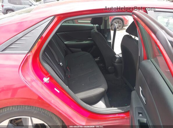 KMHLS4AG3PU485498 2023 HYUNDAI ELANTRA Red Вид наклейки з VIN-кодом