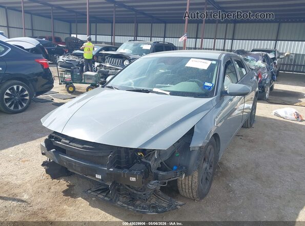 KMHLS4AG4MU129511 2021 HYUNDAI ELANTRA Gray წინა მარცხენა ხედი სამი მეოთხედიდან