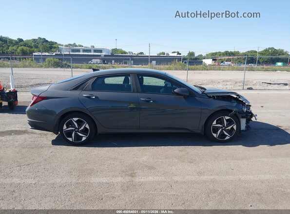 KMHLS4AG4PU580488 2023 HYUNDAI ELANTRA Gray Rear interior view