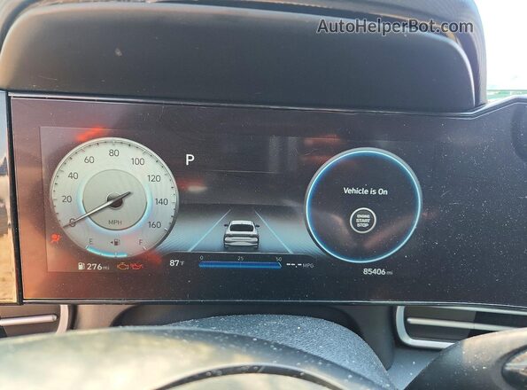 KMHLS4AG5PU398315 2023 HYUNDAI ELANTRA Blue ხელსაწყოთა პანელის ხედი
