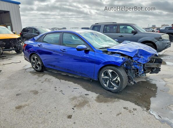 KMHLS4AG5PU398315 2023 HYUNDAI ELANTRA Blue წინა მარჯვენა