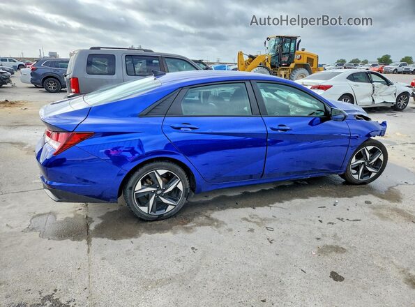 KMHLS4AG5PU398315 2023 HYUNDAI ELANTRA Blue უკანა მარჯვენა