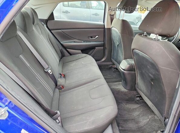 KMHLS4AG5PU398315 2023 HYUNDAI ELANTRA Blue უკანა სავარძლების ხედი