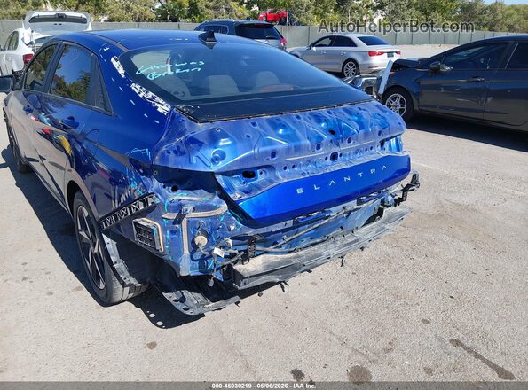 KMHLS4AG5PU411970 2023 HYUNDAI ELANTRA Blue Front view