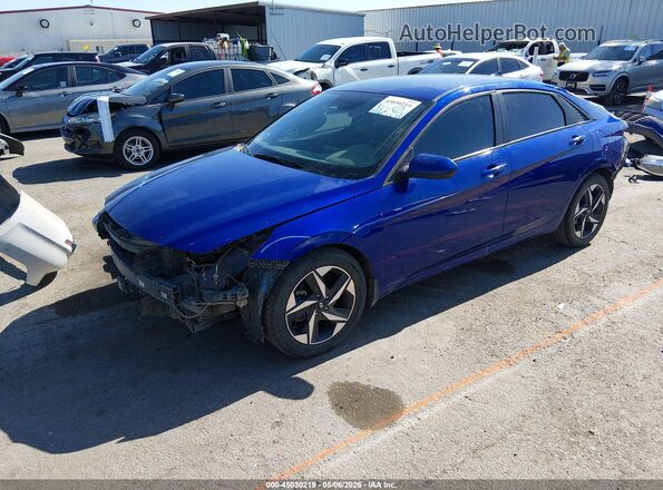 KMHLS4AG5PU411970 2023 HYUNDAI ELANTRA Blue Front left