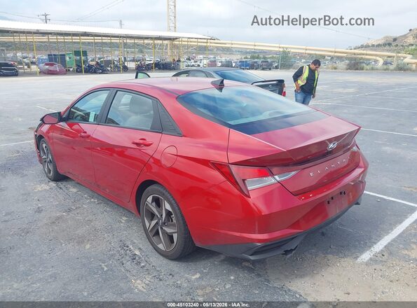 KMHLS4AG5PU418708 2023 HYUNDAI ELANTRA Red Trasero izquierdo
