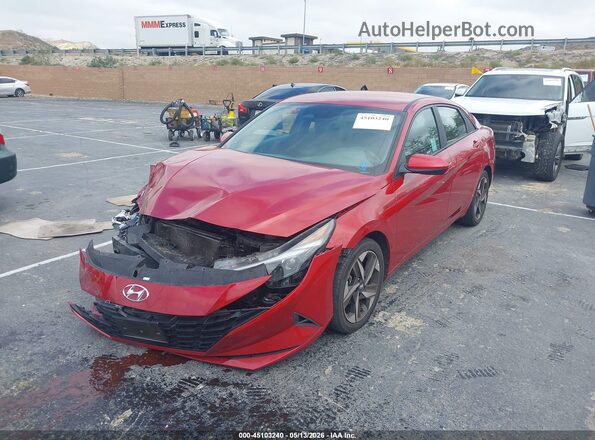 KMHLS4AG5PU418708 2023 HYUNDAI ELANTRA Red Vista tres cuartos delantera izquierda