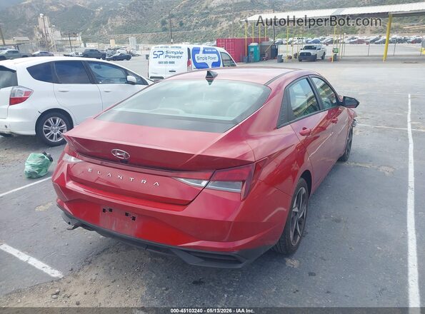 KMHLS4AG5PU418708 2023 HYUNDAI ELANTRA Red Trasero derecho