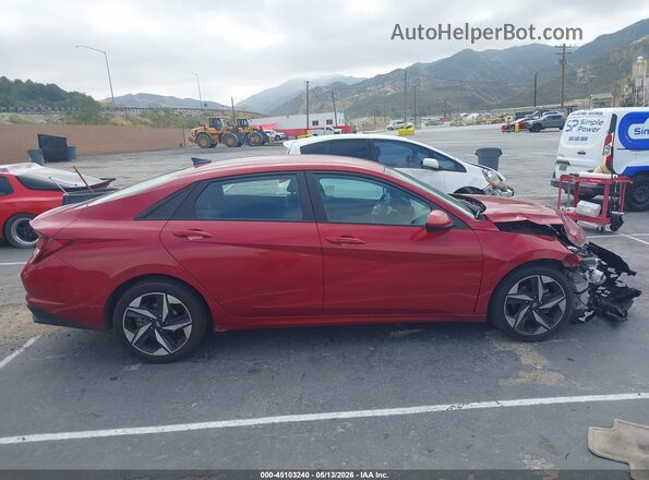 KMHLS4AG5PU418708 2023 HYUNDAI ELANTRA Red Vista interior trasera