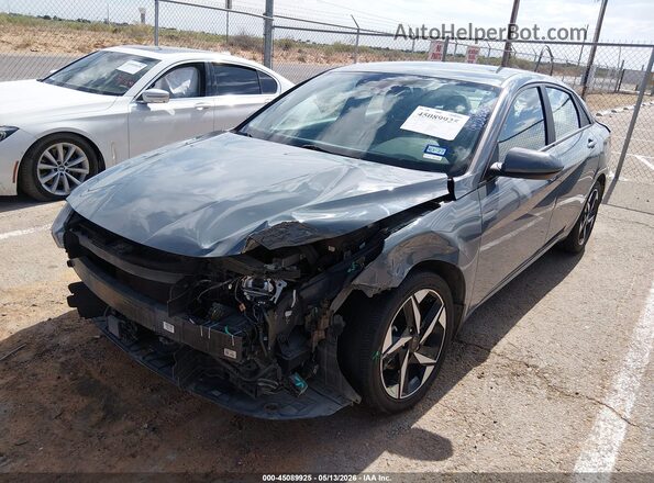 KMHLS4AG5PU439252 2023 HYUNDAI ELANTRA Gray Vista tres cuartos delantera izquierda