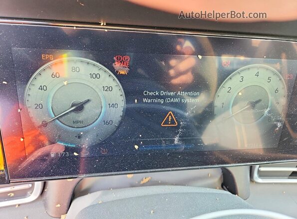 KMHLS4AG5PU506111 2023 HYUNDAI ELANTRA Blue Вид щитка приладів