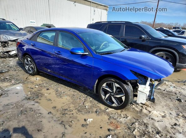 KMHLS4AG5PU506111 2023 HYUNDAI ELANTRA Blue Передня права чверть