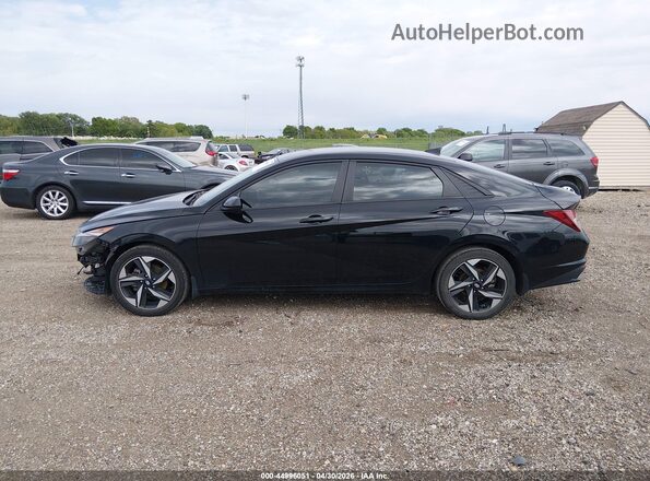 KMHLS4AG5PU517464 2023 HYUNDAI ELANTRA Black Սալոնի 360 աստիճան տեսք