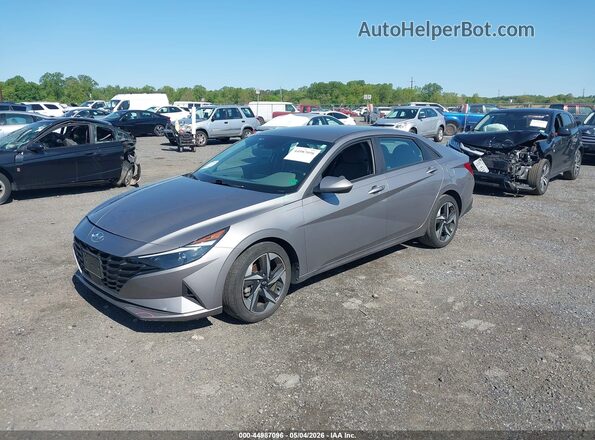 KMHLS4AG5PU602806 2023 HYUNDAI ELANTRA Gray Առջևի ձախ երեք քառորդ տեսարան