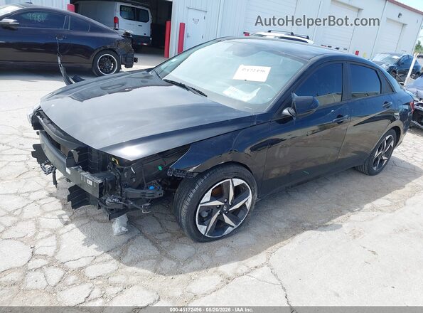 KMHLS4AG6PU430107 2023 HYUNDAI ELANTRA Black Vista tres cuartos delantera izquierda