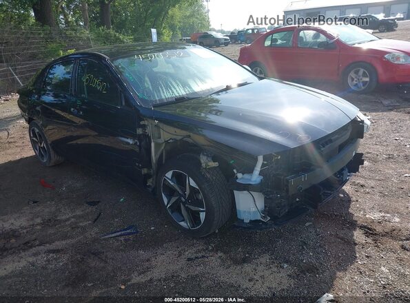 KMHLS4AG7PU508023 2023 HYUNDAI ELANTRA Черный Вид спереди