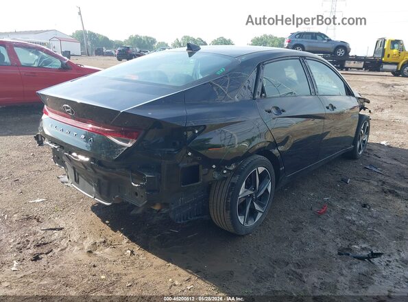 KMHLS4AG7PU508023 2023 HYUNDAI ELANTRA Черный Задняя правая четверть