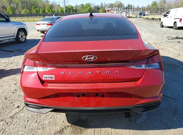 KMHLS4AG8NU307583 2022 HYUNDAI ELANTRA Red 