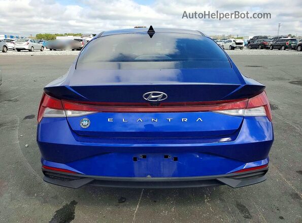 KMHLS4AG9PU426567 2023 HYUNDAI ELANTRA Blue Вид ззаду