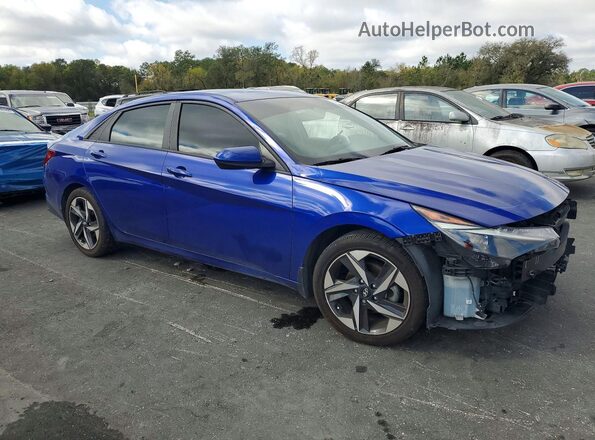 KMHLS4AG9PU426567 2023 HYUNDAI ELANTRA Blue Передня права чверть