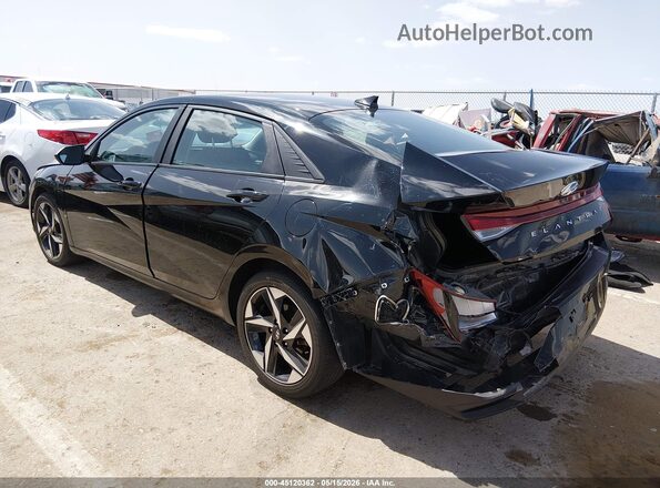 KMHLS4AGXPU429381 2023 HYUNDAI ELANTRA Black Задня ліва чверть