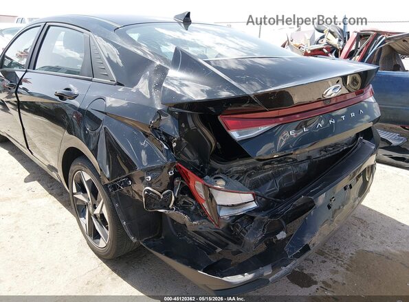 KMHLS4AGXPU429381 2023 HYUNDAI ELANTRA Black Вид спереду