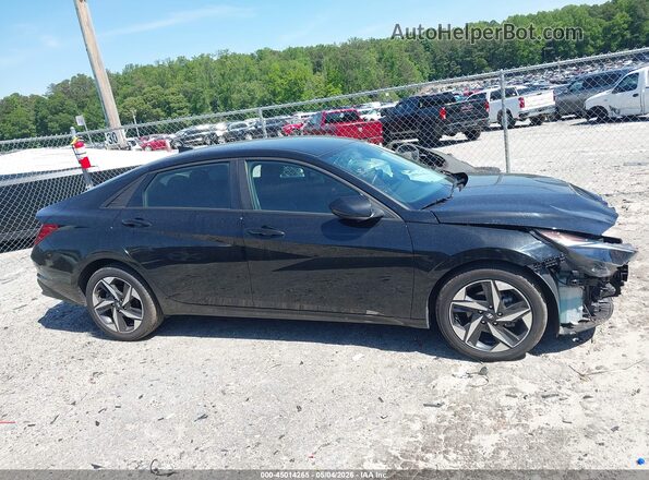 KMHLS4AGXPU618032 2023 HYUNDAI ELANTRA Черный Вид задней части салона