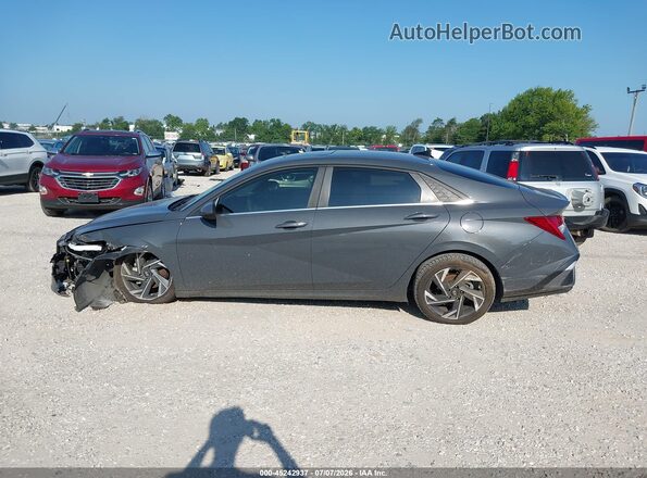 KMHLS4DG0RU680697 2024 HYUNDAI ELANTRA Серый Вид задней части салона