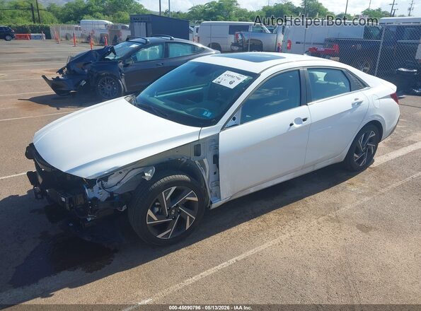 KMHLS4DG0SU022142 2025 HYUNDAI ELANTRA White Przód lewy