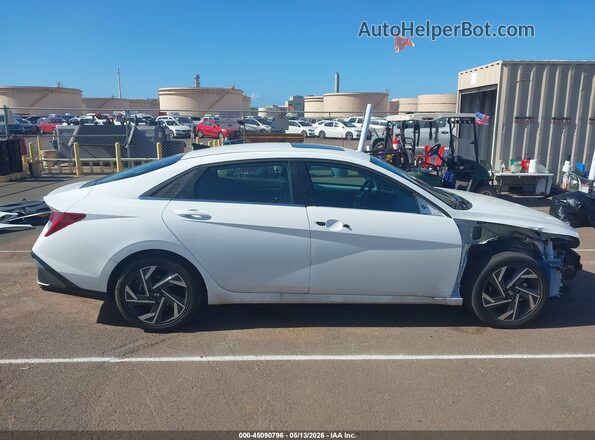 KMHLS4DG0SU022142 2025 HYUNDAI ELANTRA White Widok wnętrza 360 stopni