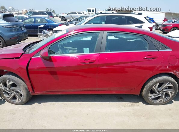 KMHLS4DG1SU855366 2025 HYUNDAI ELANTRA Red 