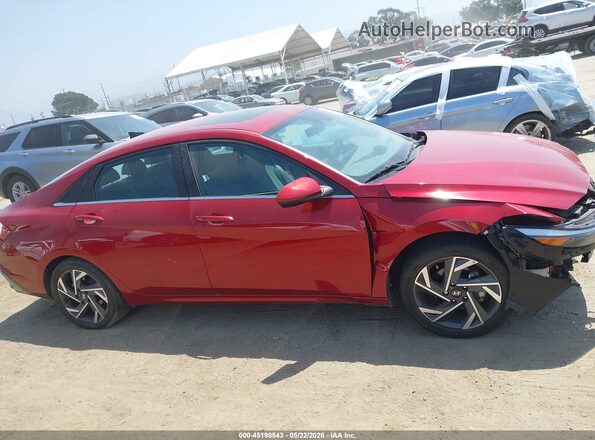 KMHLS4DG1SU855366 2025 HYUNDAI ELANTRA Red Vista interior de 360 grados