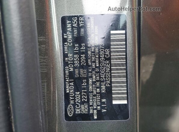 KMHLS4DG2SU948073 2025 HYUNDAI ELANTRA Серый Вид подкапотного пространства