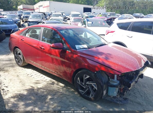 KMHLS4DG3RU688096 2024 HYUNDAI ELANTRA Red Вид щитка приладів