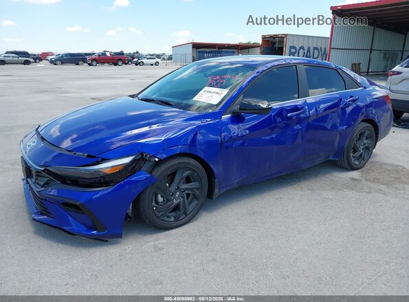 KMHLS4DG3TU146620 2026 HYUNDAI ELANTRA Blue Առջևի ձախ երեք քառորդ տեսարան