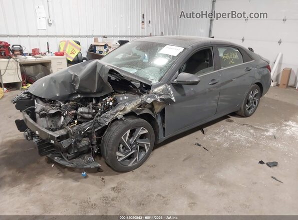 KMHLS4DG4RU771004 2024 HYUNDAI ELANTRA Gray Vista tres cuartos delantera izquierda