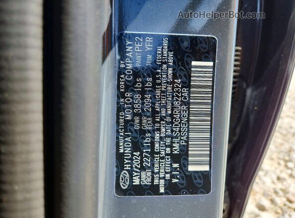 KMHLS4DG4RU822324 2024 HYUNDAI ELANTRA Gray ძრავის განყოფილების ხედი