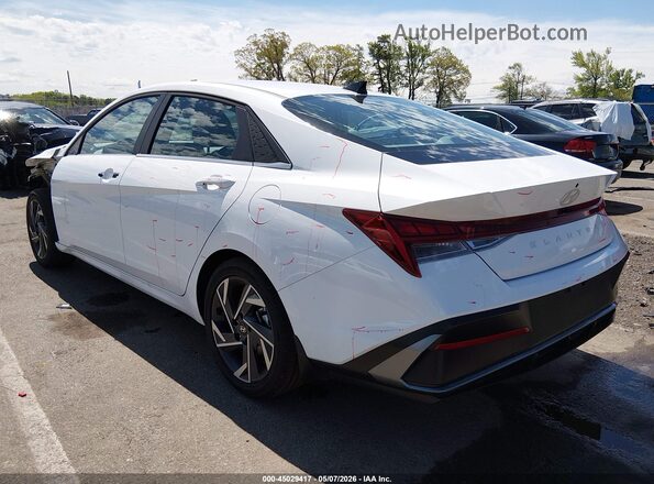 KMHLS4DG4SU070422 2025 HYUNDAI ELANTRA Белый Задняя левая четверть