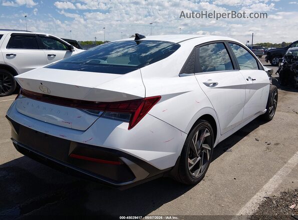 KMHLS4DG4SU070422 2025 HYUNDAI ELANTRA Белый Задняя правая четверть